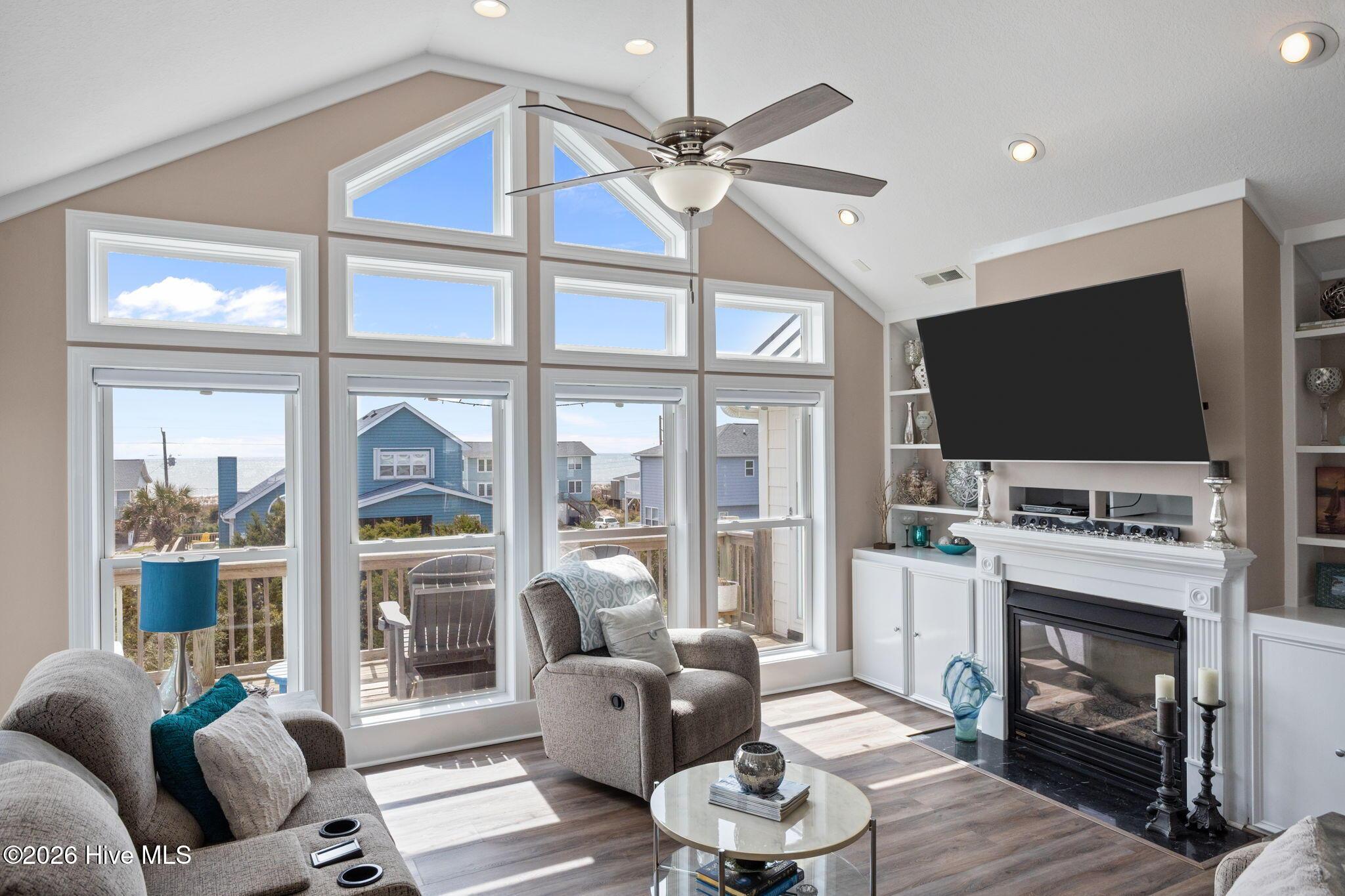 Image 4: Living Area w/ Ocean Views
