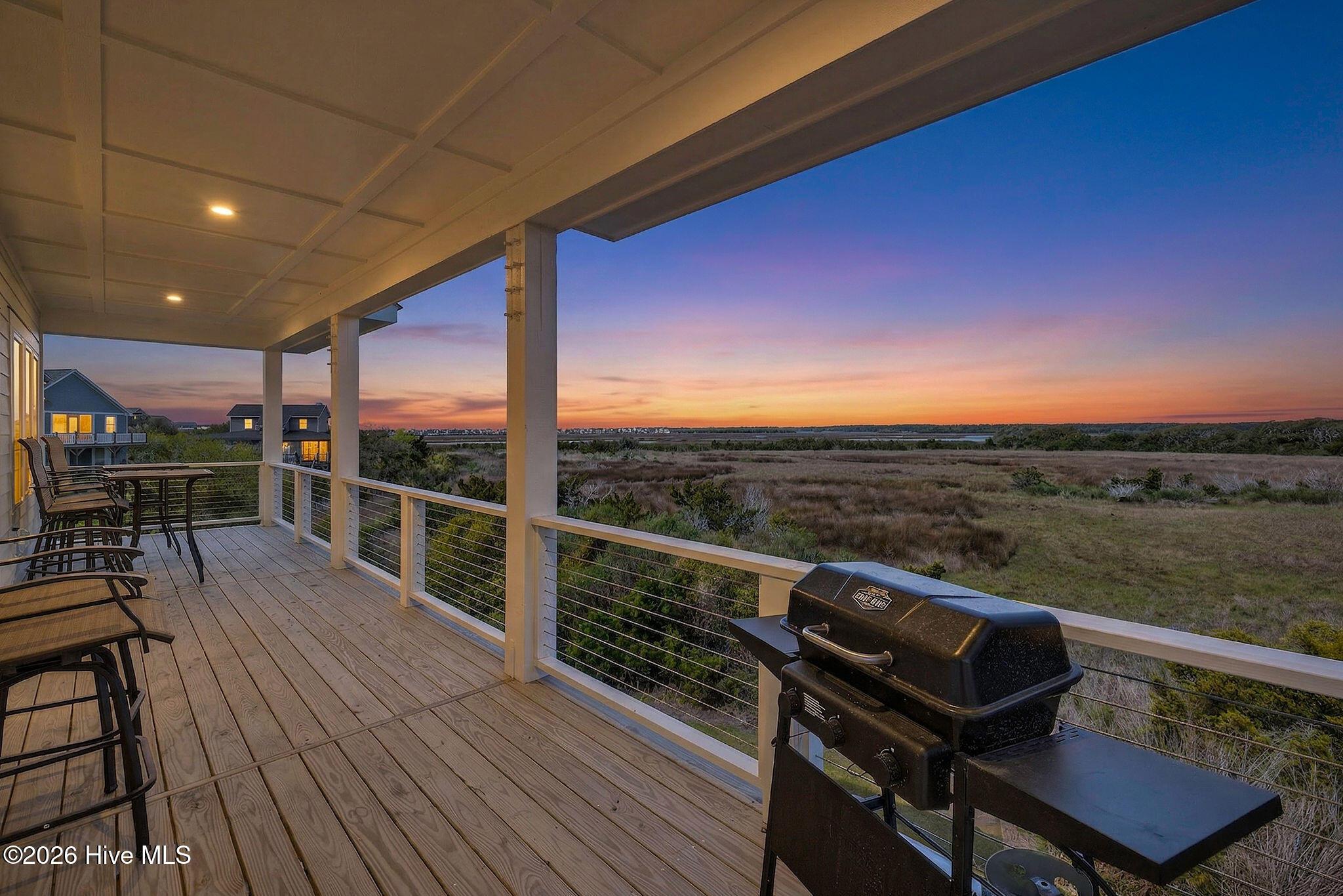 Image 4: 109OldVillage_Deck_01_Dusk_02