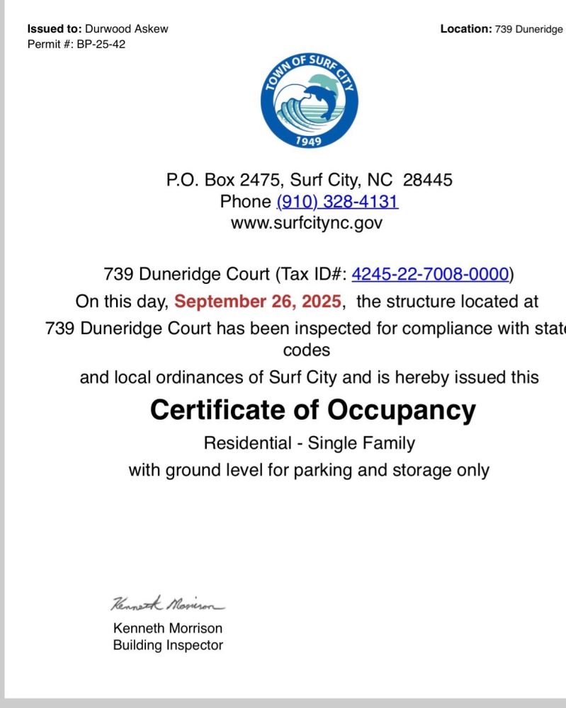 Image 4: Cert of Occupancy