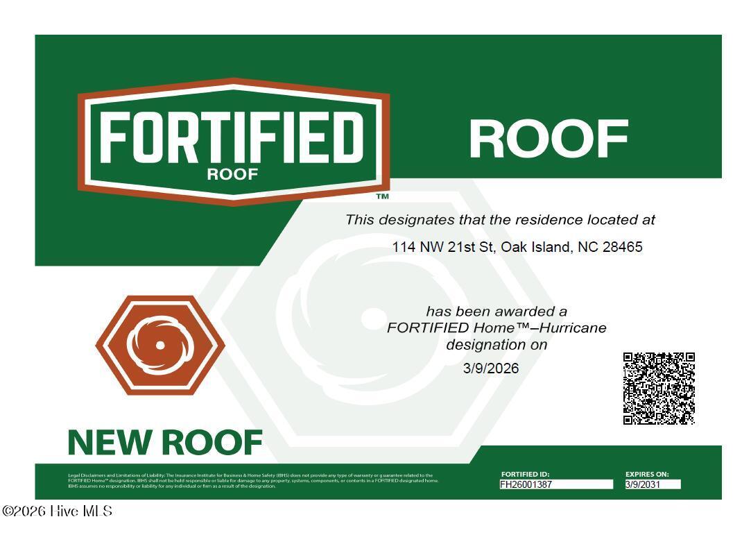 Image 2: Fortified Roof Certificate 114 SW 21st P