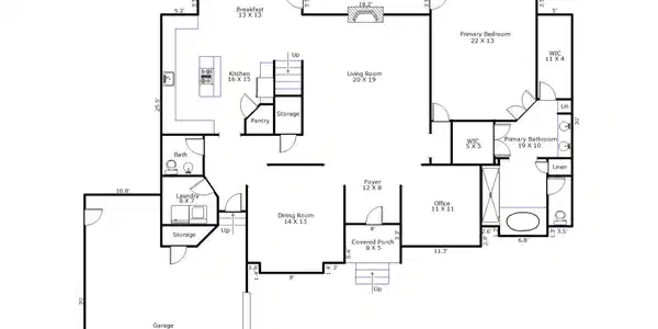 Image 2: 1st floor layout