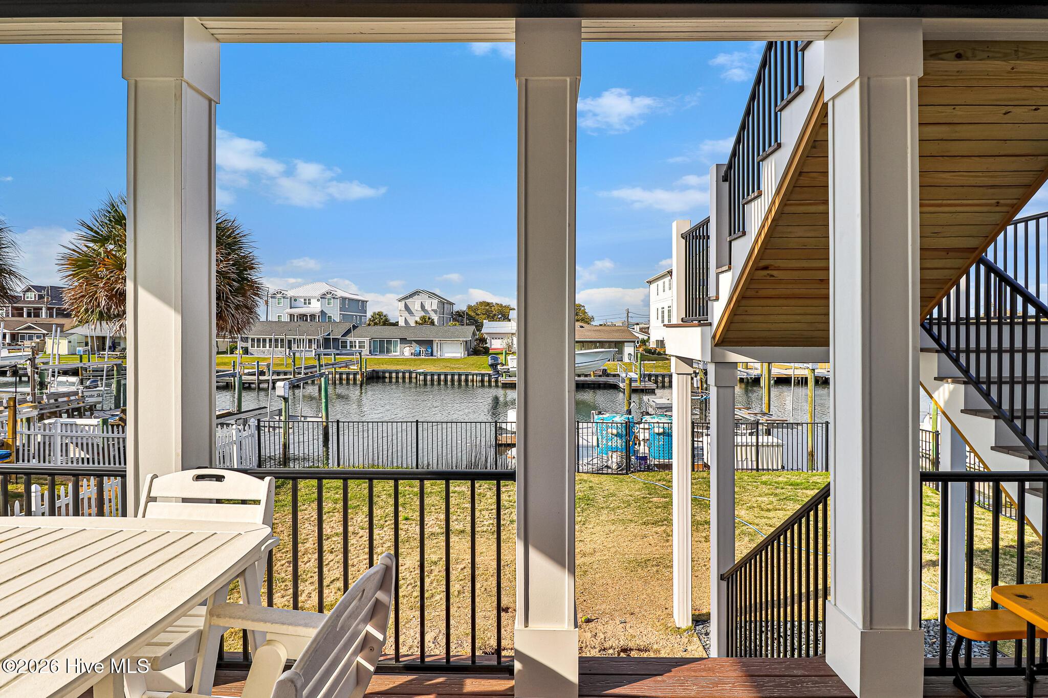 Image 3: Back Deck with Canal View