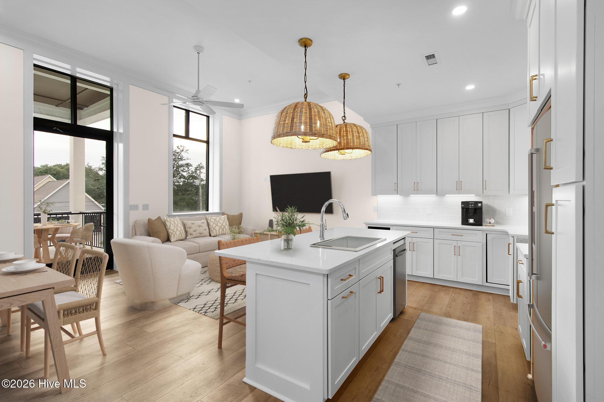 Image 1: Open Living, Kitchen & Dining