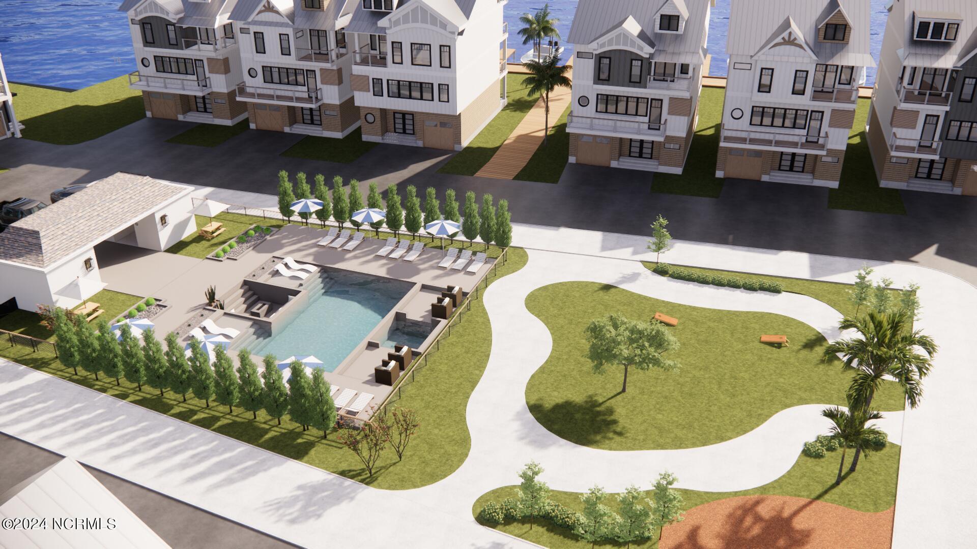 Image 3: Pool area Rendering