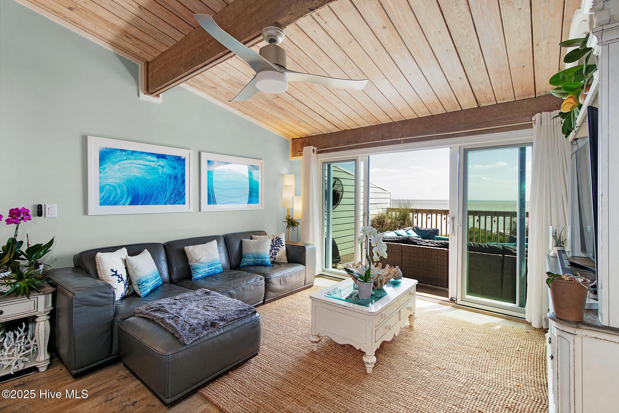 Image 3: Living Room with Ocean Views
