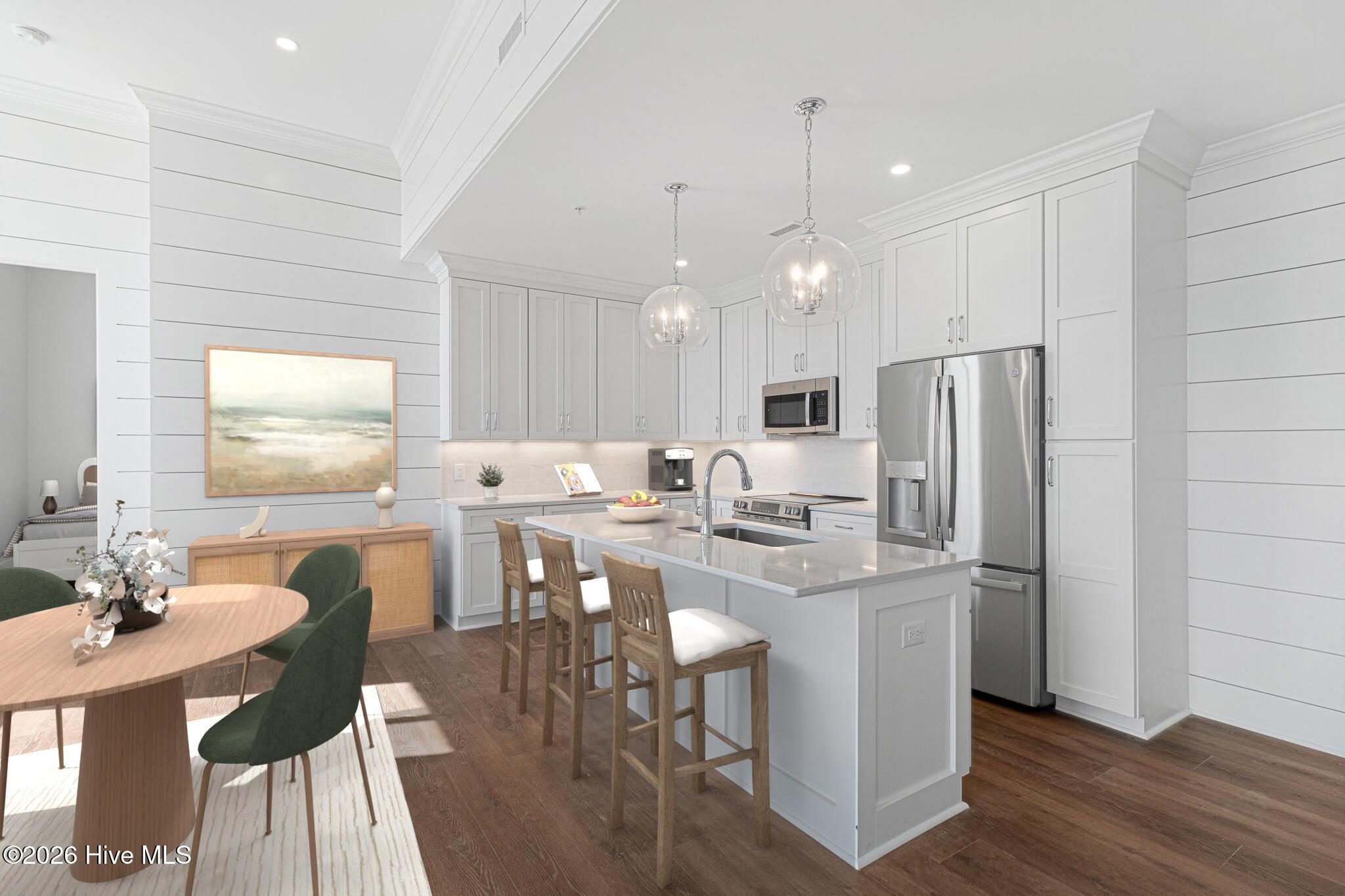 Image 1: Kitchen, Dining & Living