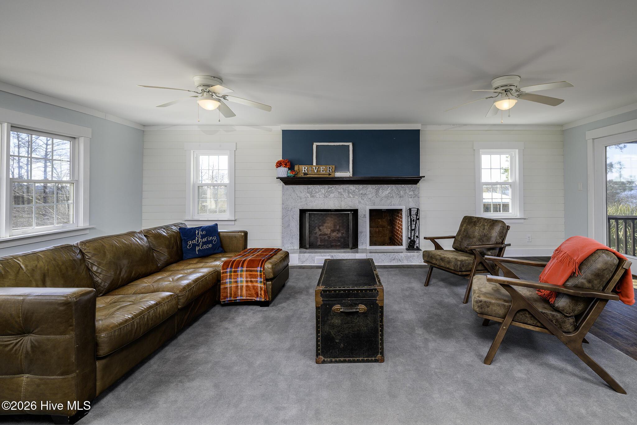 Image 4: Living Room with Fireplace