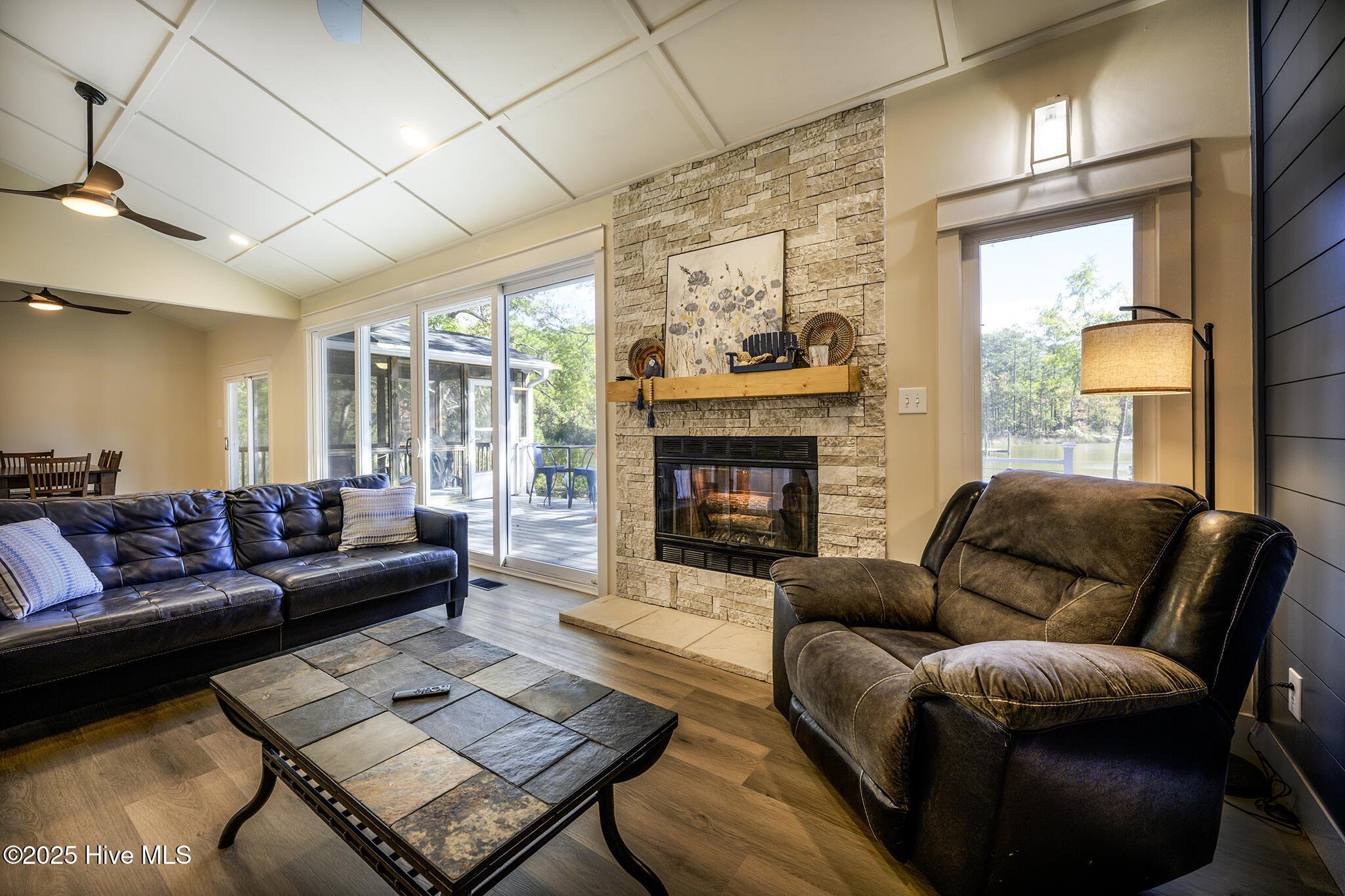 Image 3: Open Concept Living & Cozy Fireplace