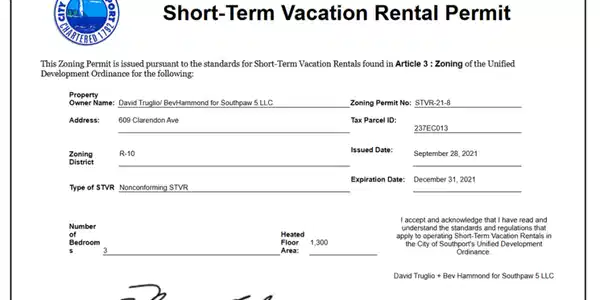 Image 4: Short Term Rental Permit