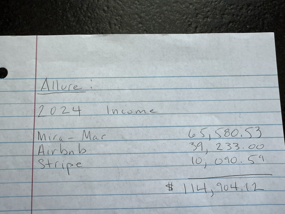 Image 3: rental gross 2024 from seller