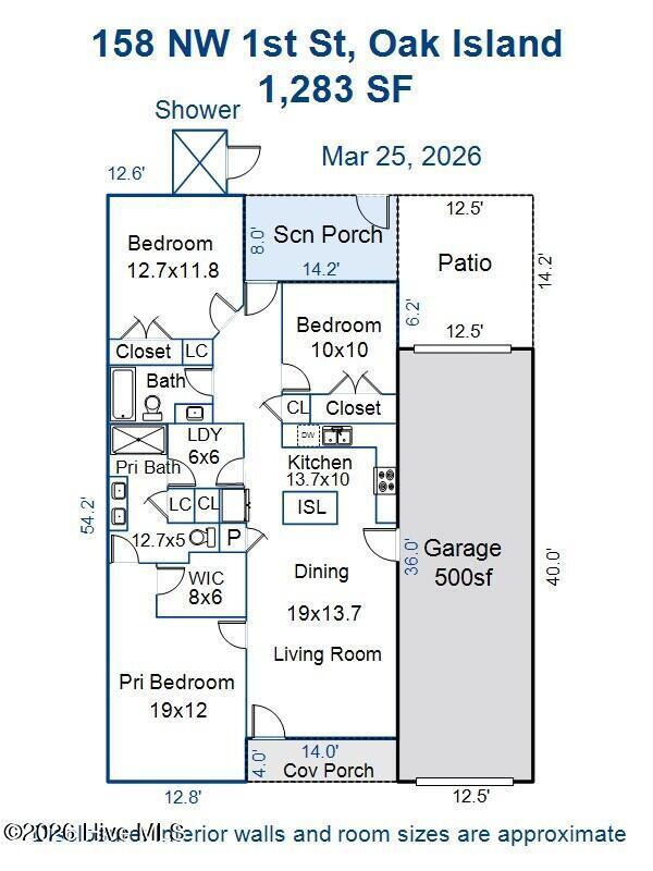 Image 4: 158 NW 1st Floor Plan Graphic