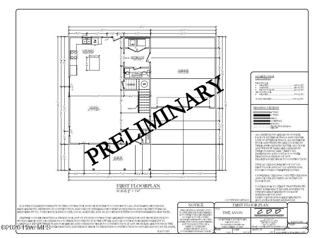 Image 2: Preliminary First Floor Plan