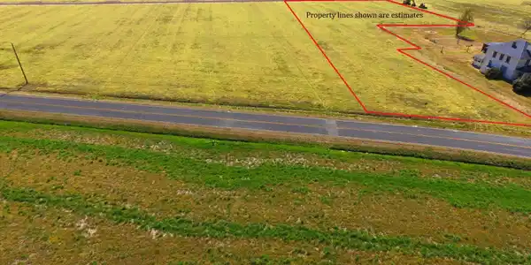 Image 3: Lot 2-Aerial View-Property lines shown