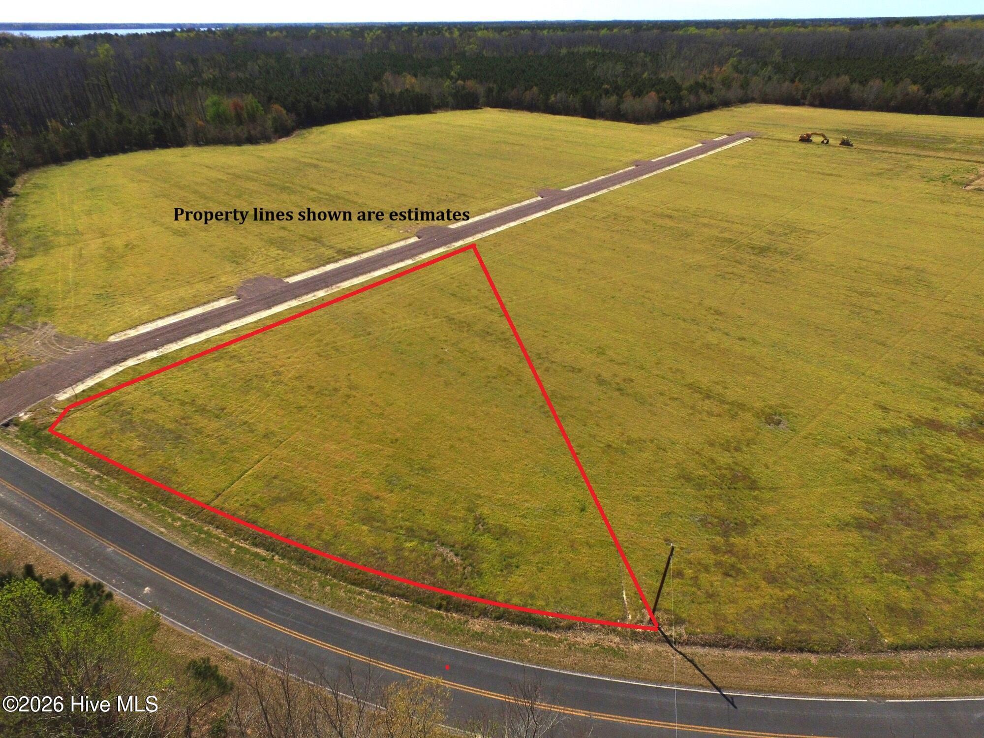 Image 1: Lot 6-Aerial View-Property lines shown