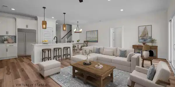 Image 3: Living Area Virtually Staged