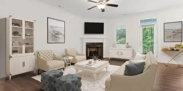 Image 3: Open Concept Living Room Area
