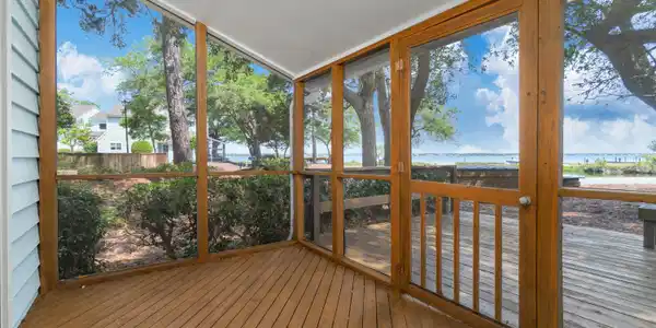 Image 2: Screened Porch w/ Sound Views