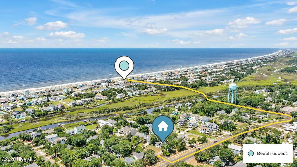 Image 2: 3307EastOakIslandDriveDrone-BeachAccess