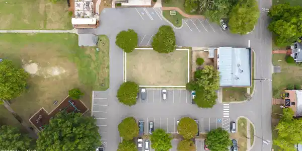 Image 2: Parking lot view