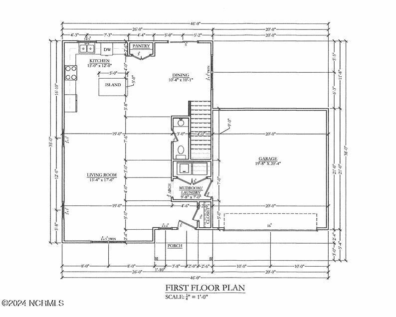 Image 3: Charleston First Floor Plan