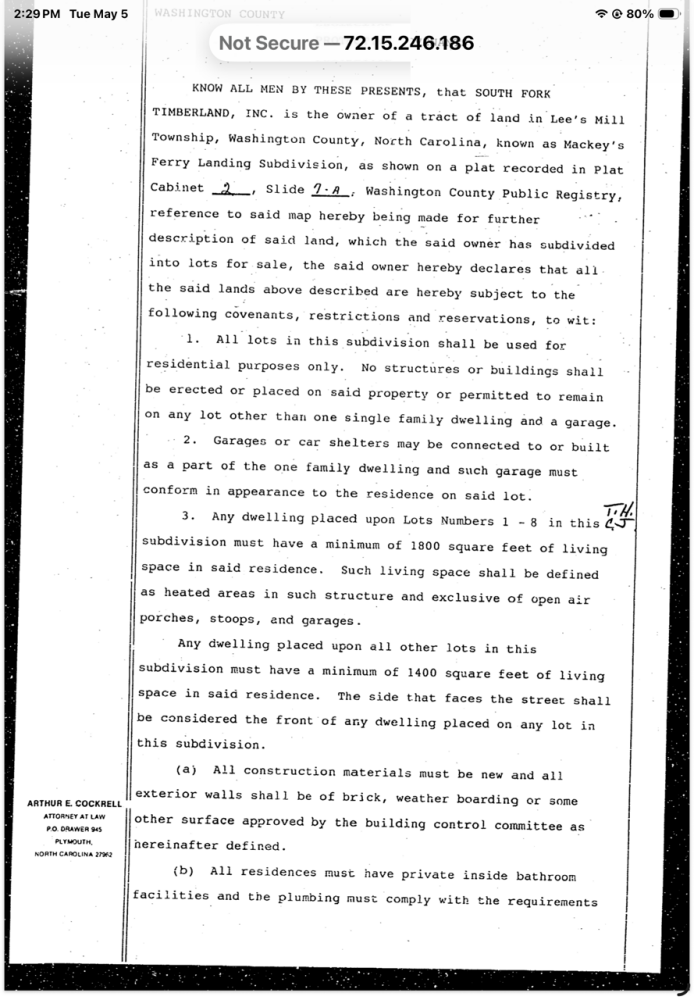 Image 2: Restrictive Covenants