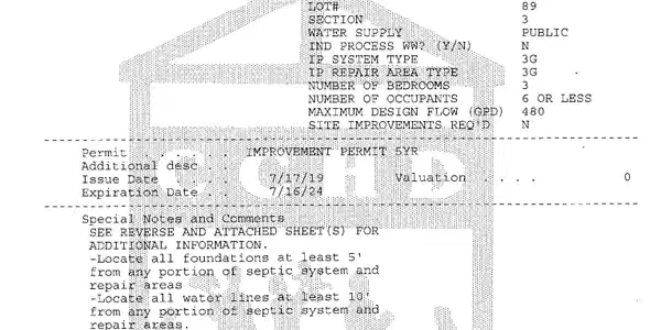 Image 4: Improvement Permit