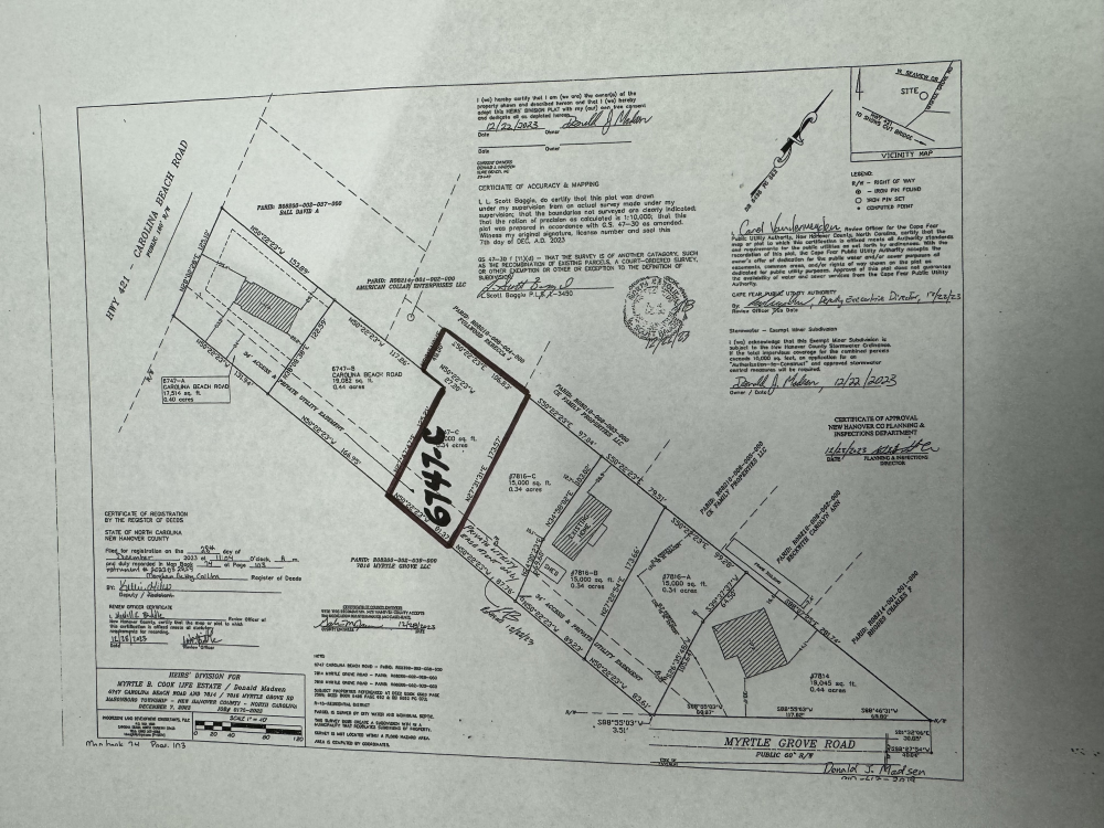 Image 1: 6747 C Plat Map