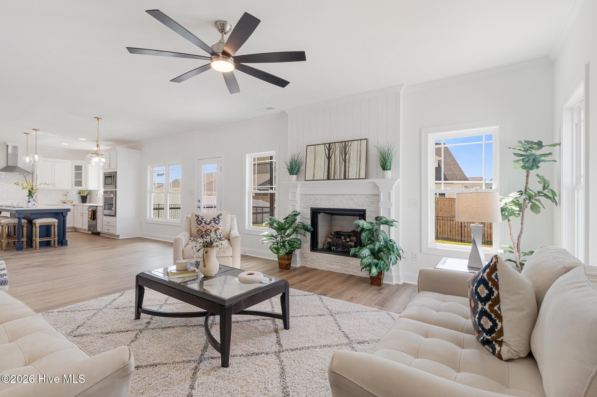 Image 3: Living room with Fireplace