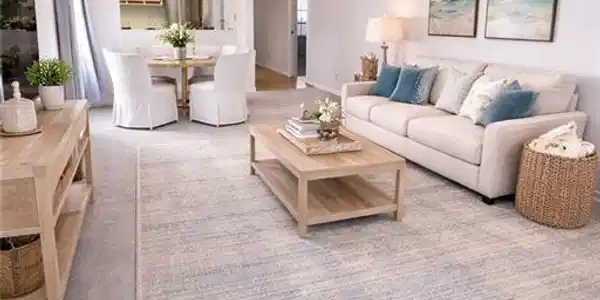 Image 3: Staged Living/dining