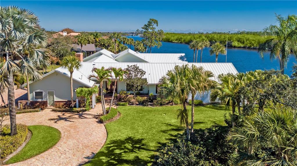 Image 1: Arial view of front of house