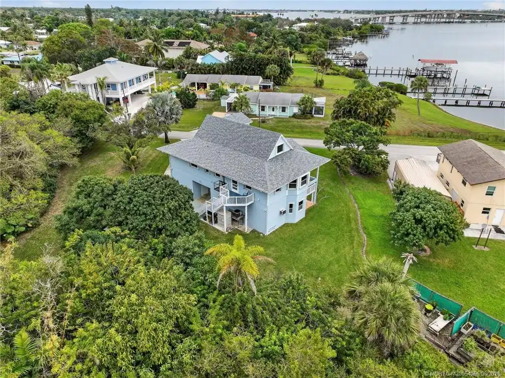 Image 1: Key West-style stilt home with spectacular river v