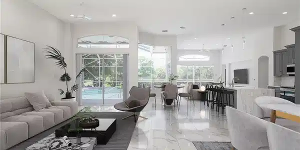 Image 4: virtual staging living room