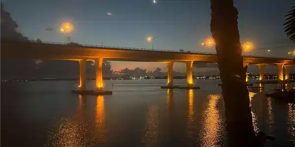 Image 2: Night time balcony view