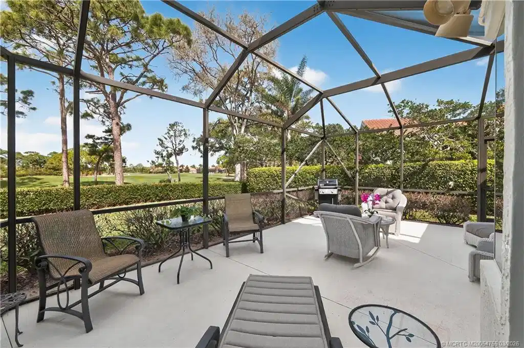 Image 1: Screen Enclosed Patio overlooking #15 of River Rid
