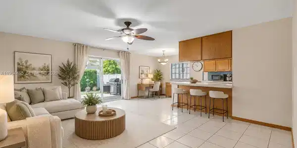 Image 3: Image digitally enhanced with virtual staging -