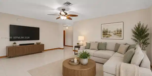 Image 4: Image digitally enhanced with virtual staging