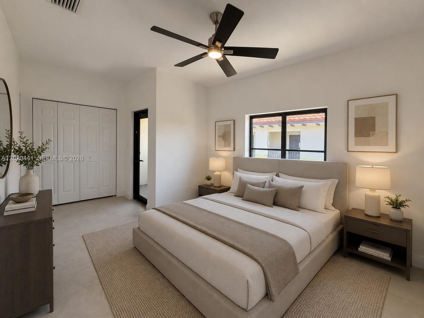 Image 2: AI Staged Bedroom 1