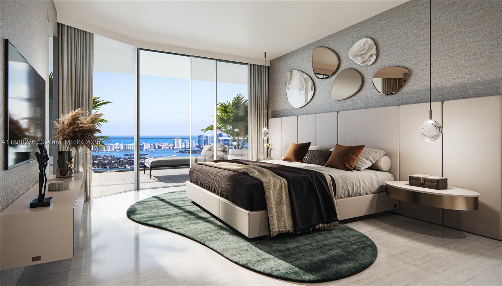 Image 4: primary bedroom with direct water view