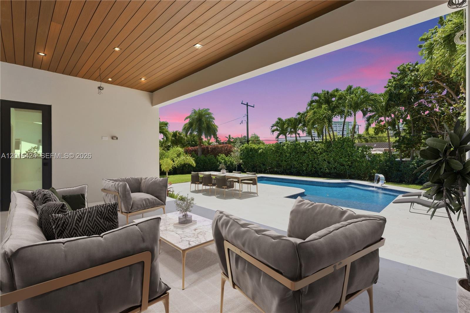 Image 4: Staged - Covered Patio