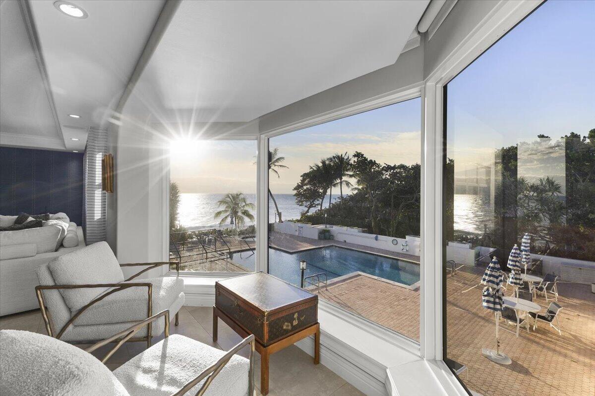 Image 2: Upper level oceanfront living room