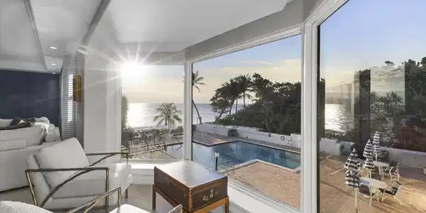Image 2: Upper level oceanfront living room