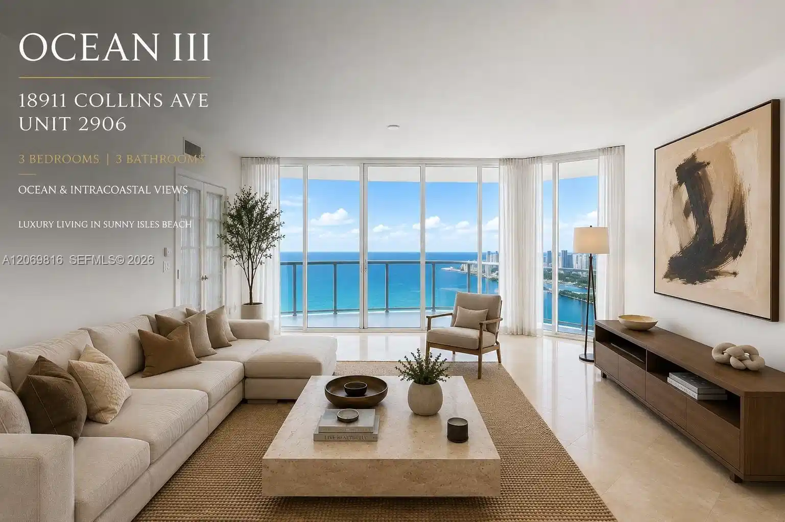 Image 1: staged living room
