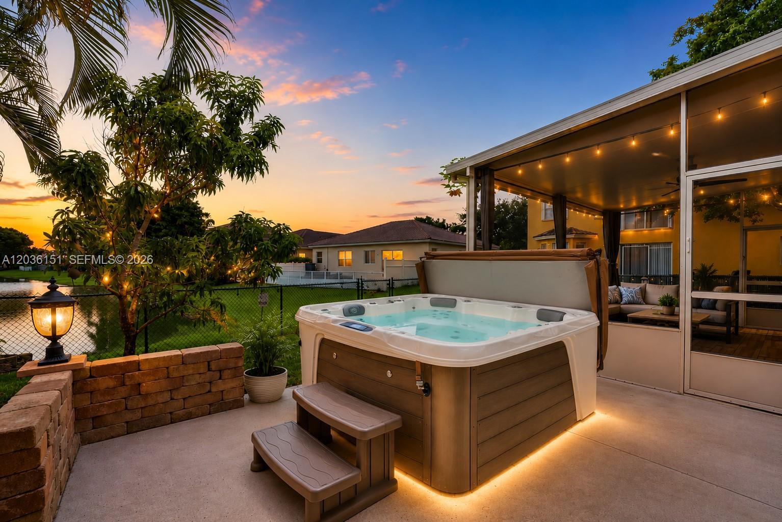 Image 2: After a long day, relax, recharge, and soak in the comfort of your private hot tub.