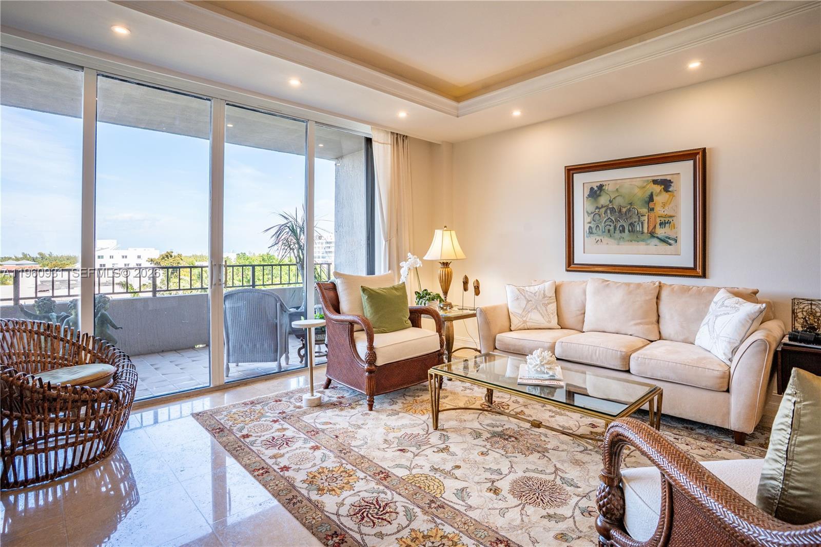 Image 4: The living room is connected to the terrace, offering an exceptional view that can be enjoyed from w