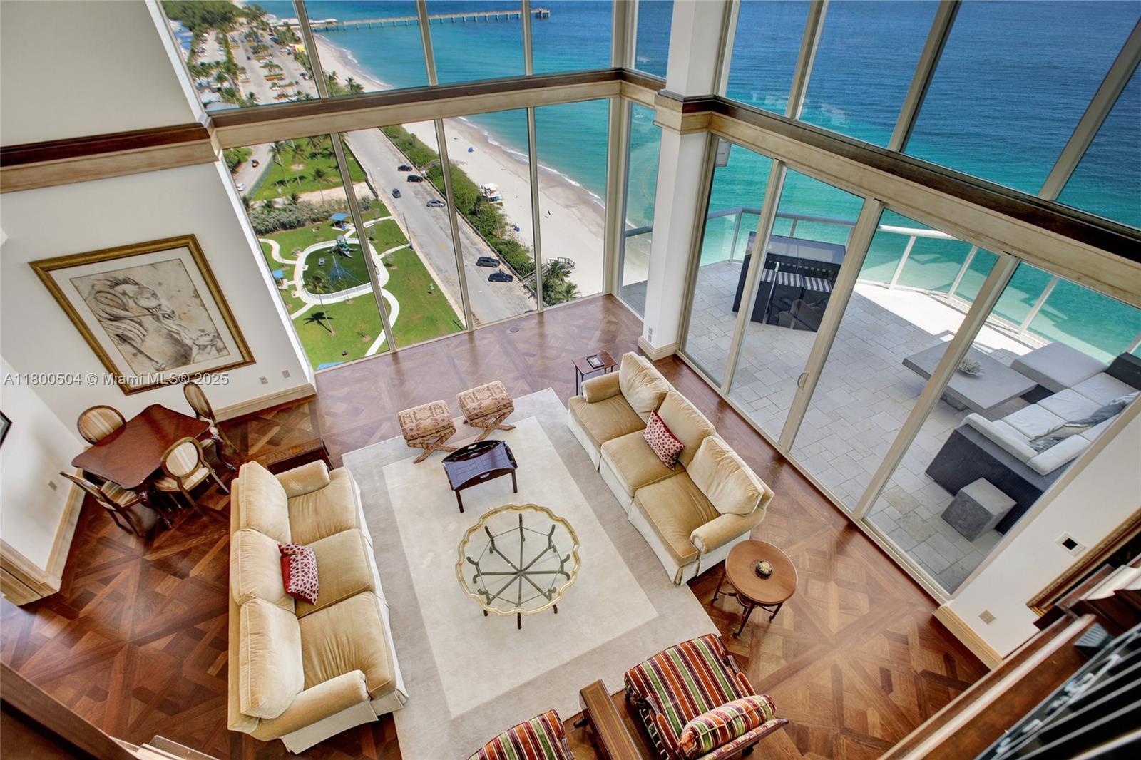Image 1: View of Living Room from Upper Level