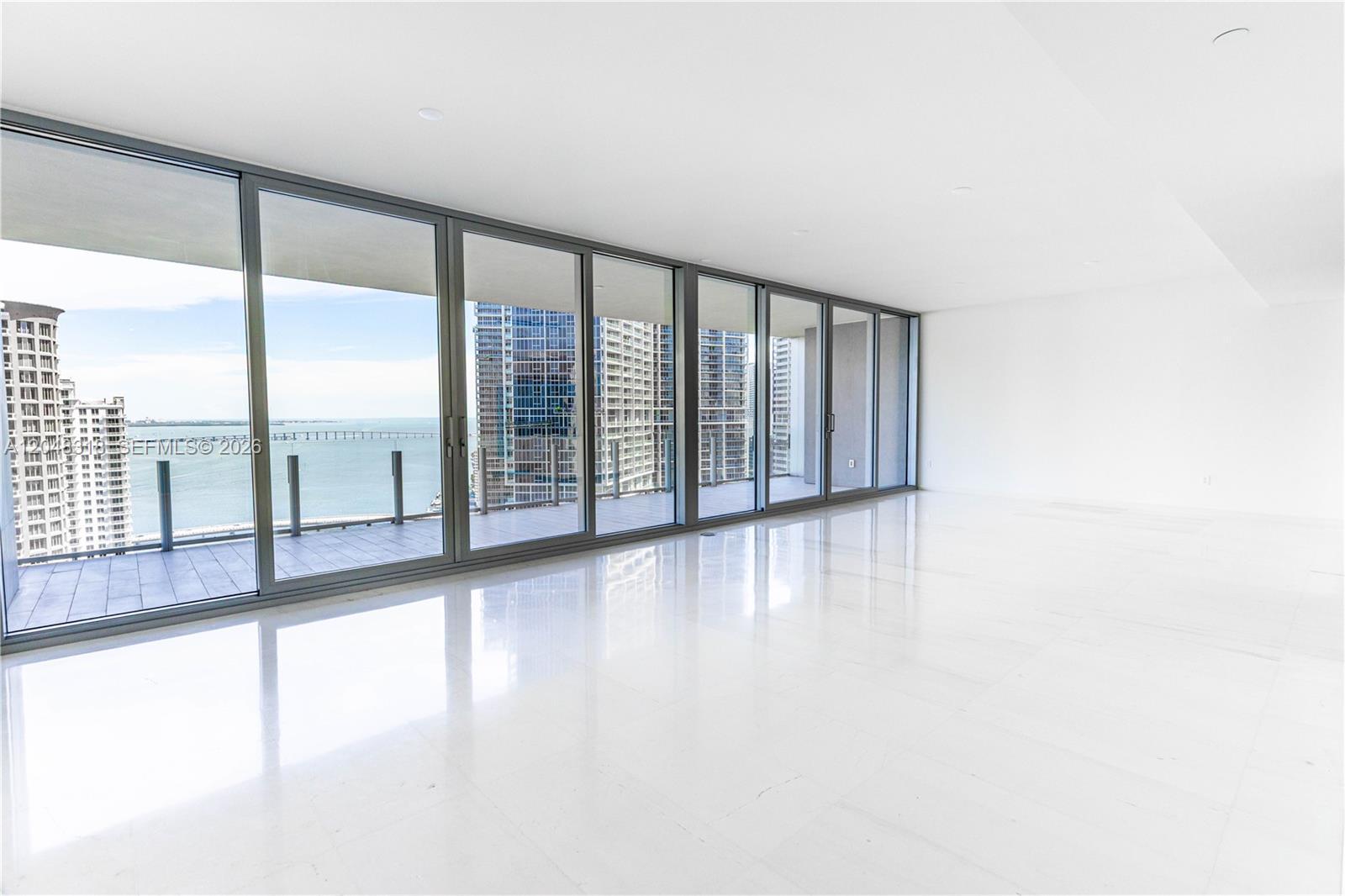 Image 3: Spacious Living/Dining - Marble Flooring