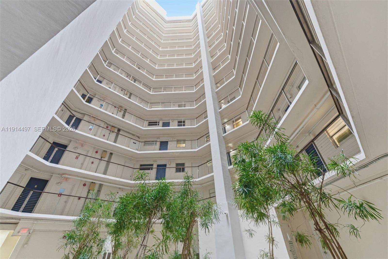 Image 2: courtyard looking up