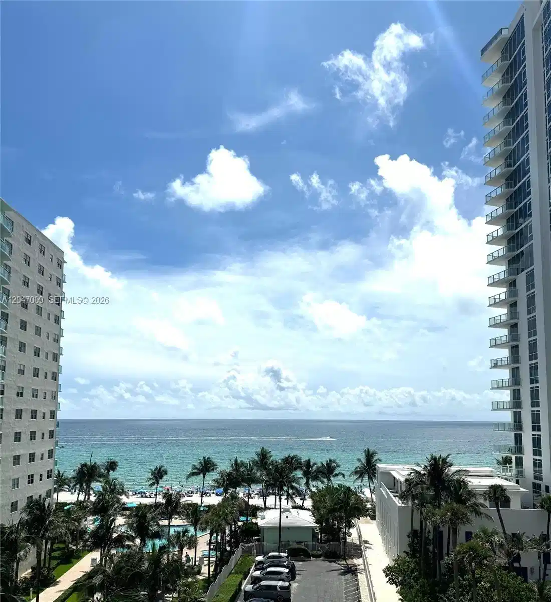 Image 1: Actual view from the unit balcony facing the ocean & sunrise
