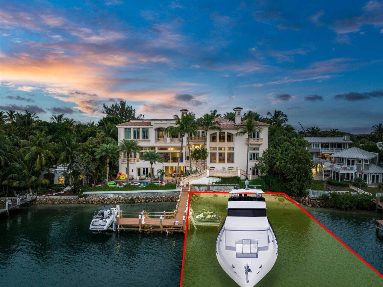 Image 2: Manalapan Boat Slip With Yacht