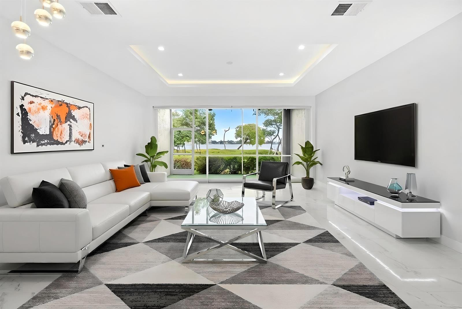Image 3: Virtually Staged Living Room